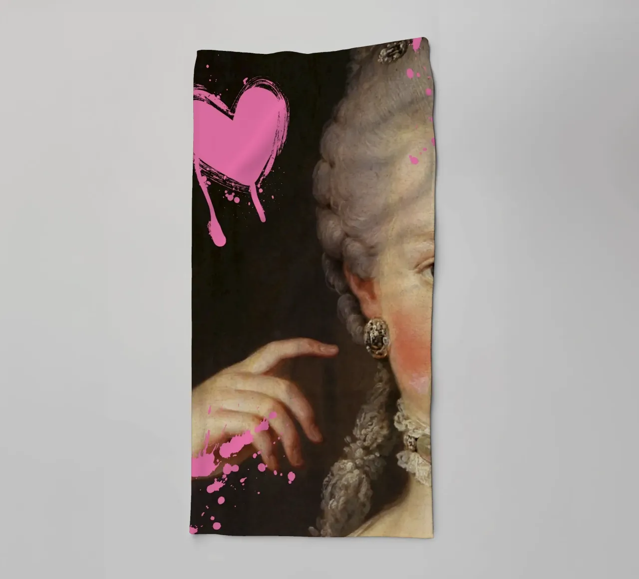 "Il cuore di Marie" - Pop Art, Remix classico, Amore, Rosa spigoloso asciugamano da bagno da NorwesClub