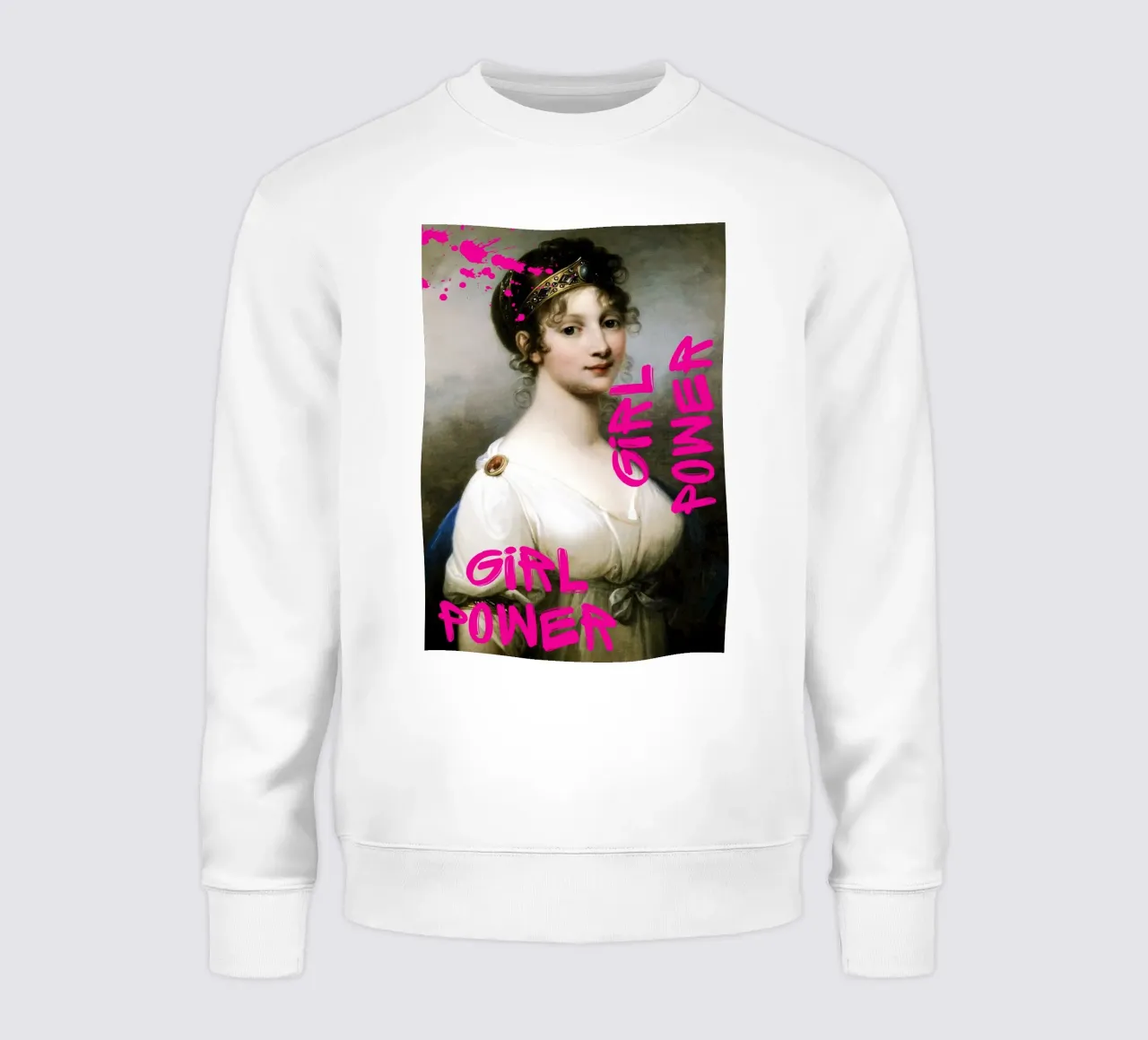 "Girl Power Princess" - Pop Art, Remix classico, Empowerment, felpa da NorwesClub
