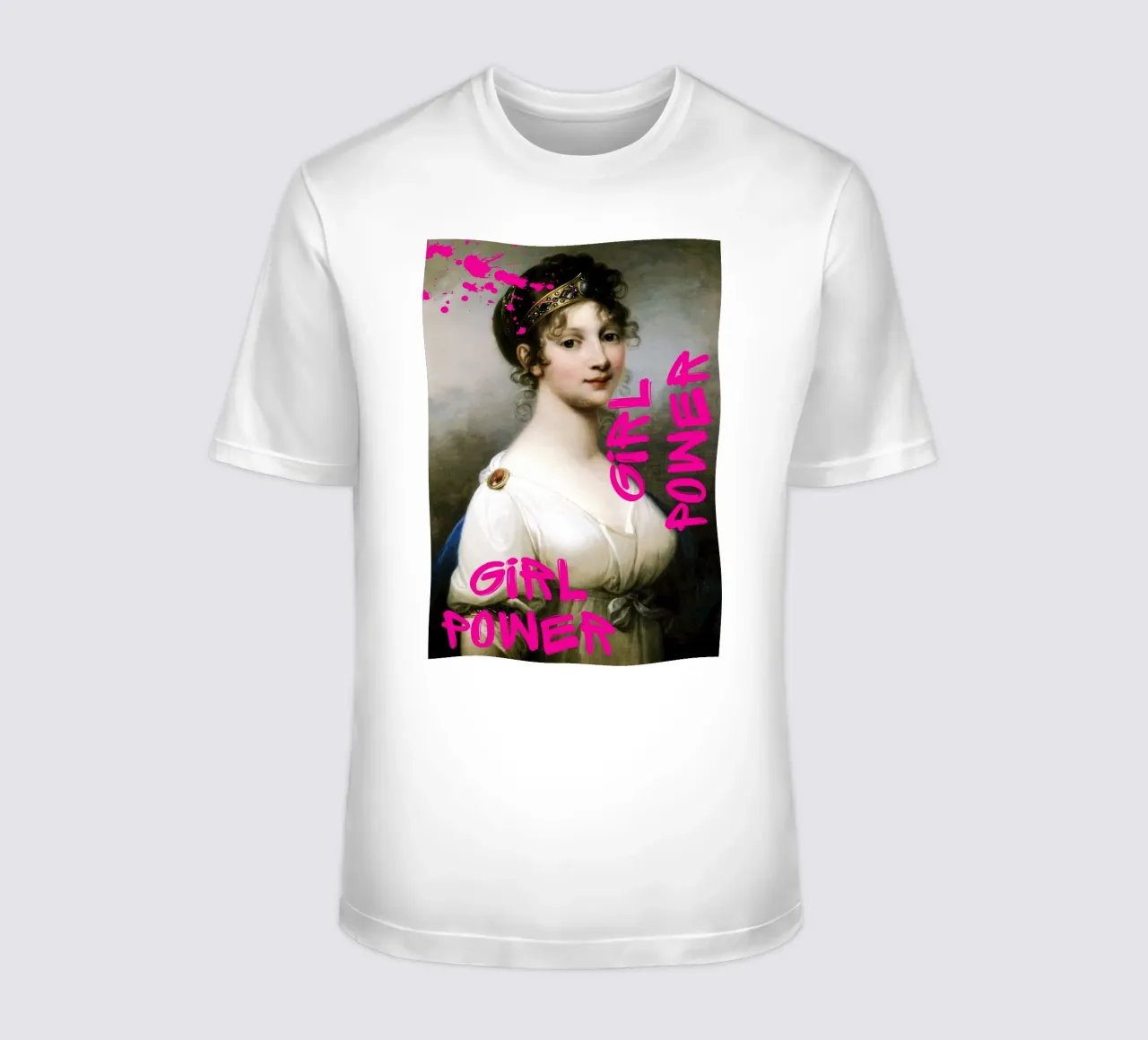 "Girl Power Princess" - Pop Art, Remix classico, Empowerment, t-shirt da NorwesClub