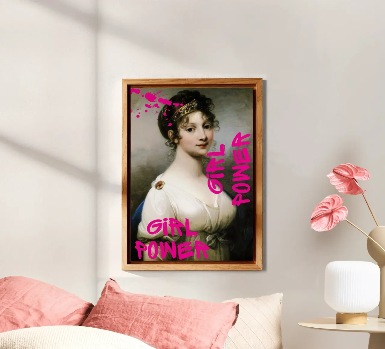 "Girl Power Princess" - Pop Art, Remix classico, Empowerment, alluminio dibond da NorwesClub