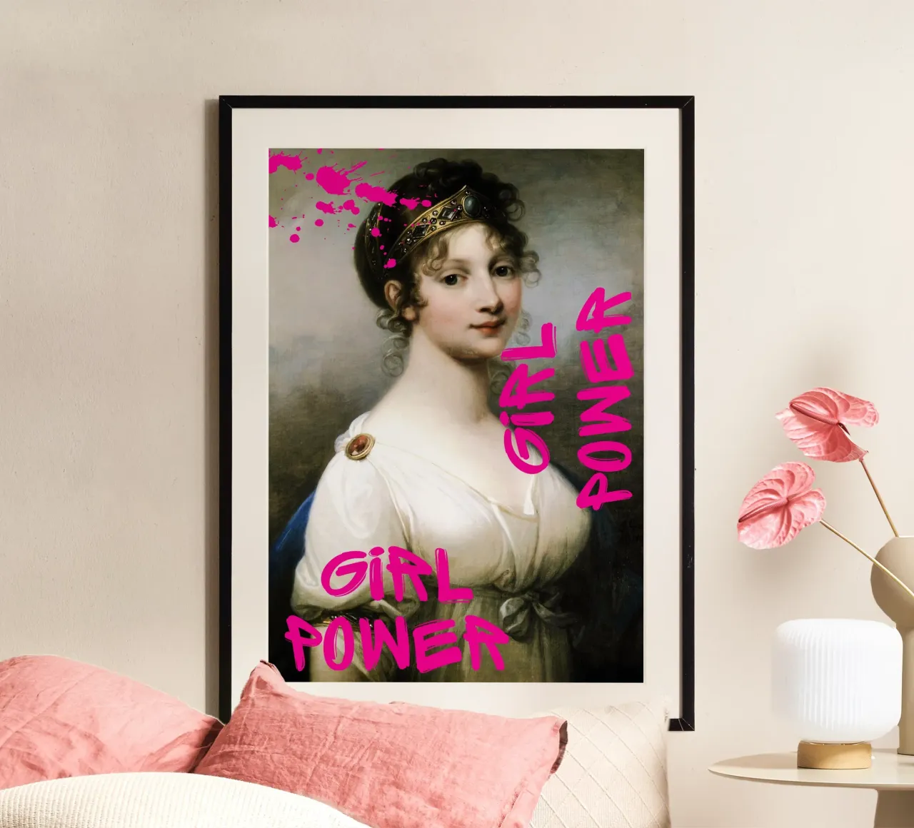 "Girl Power Princess" - Pop Art, Remix classico, Empowerment, carta hahnemühle da NorwesClub