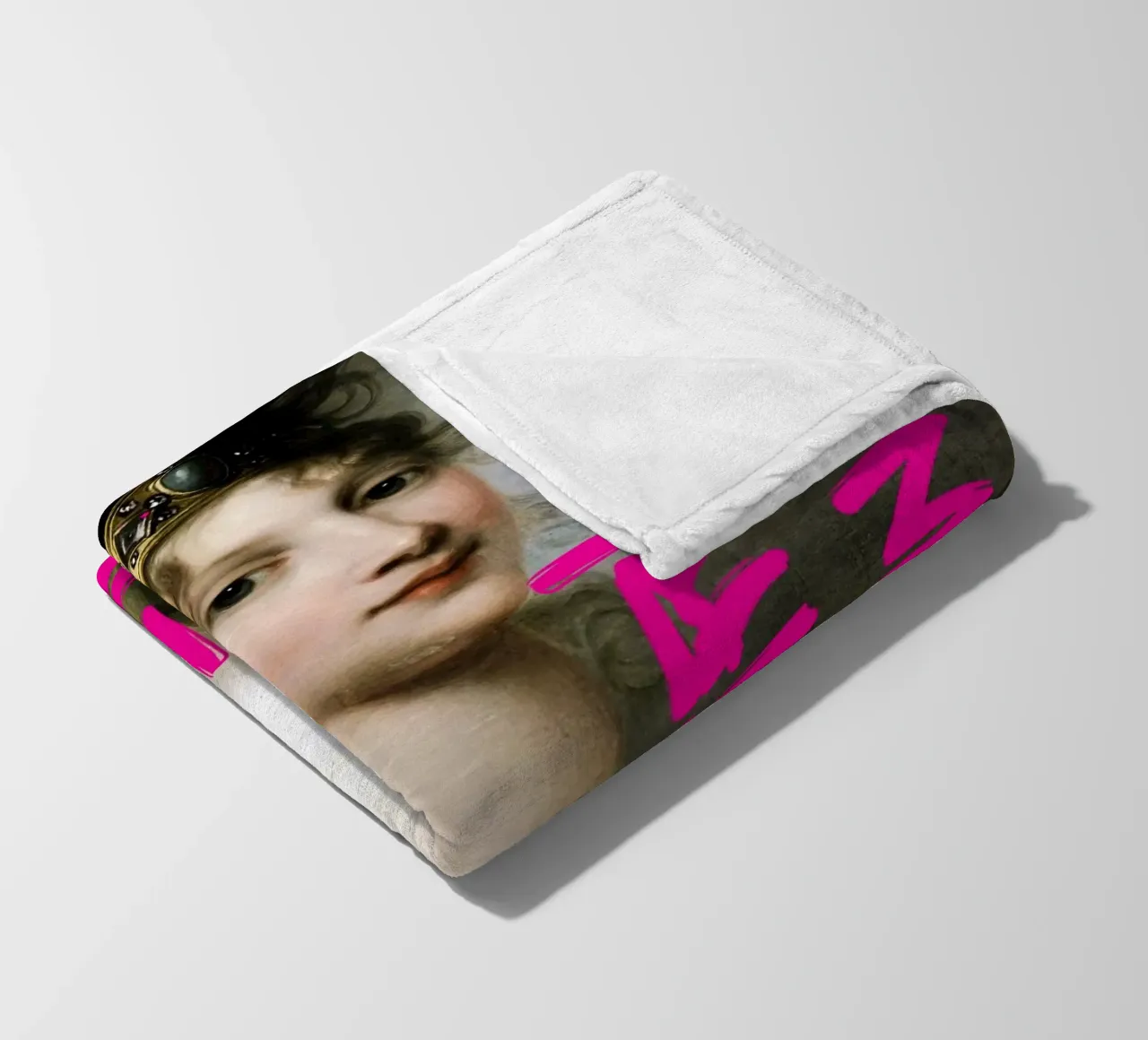 "Girl Power Princess" - Pop Art, Remix classico, Empowerment, coperta in pile da NorwesClub
