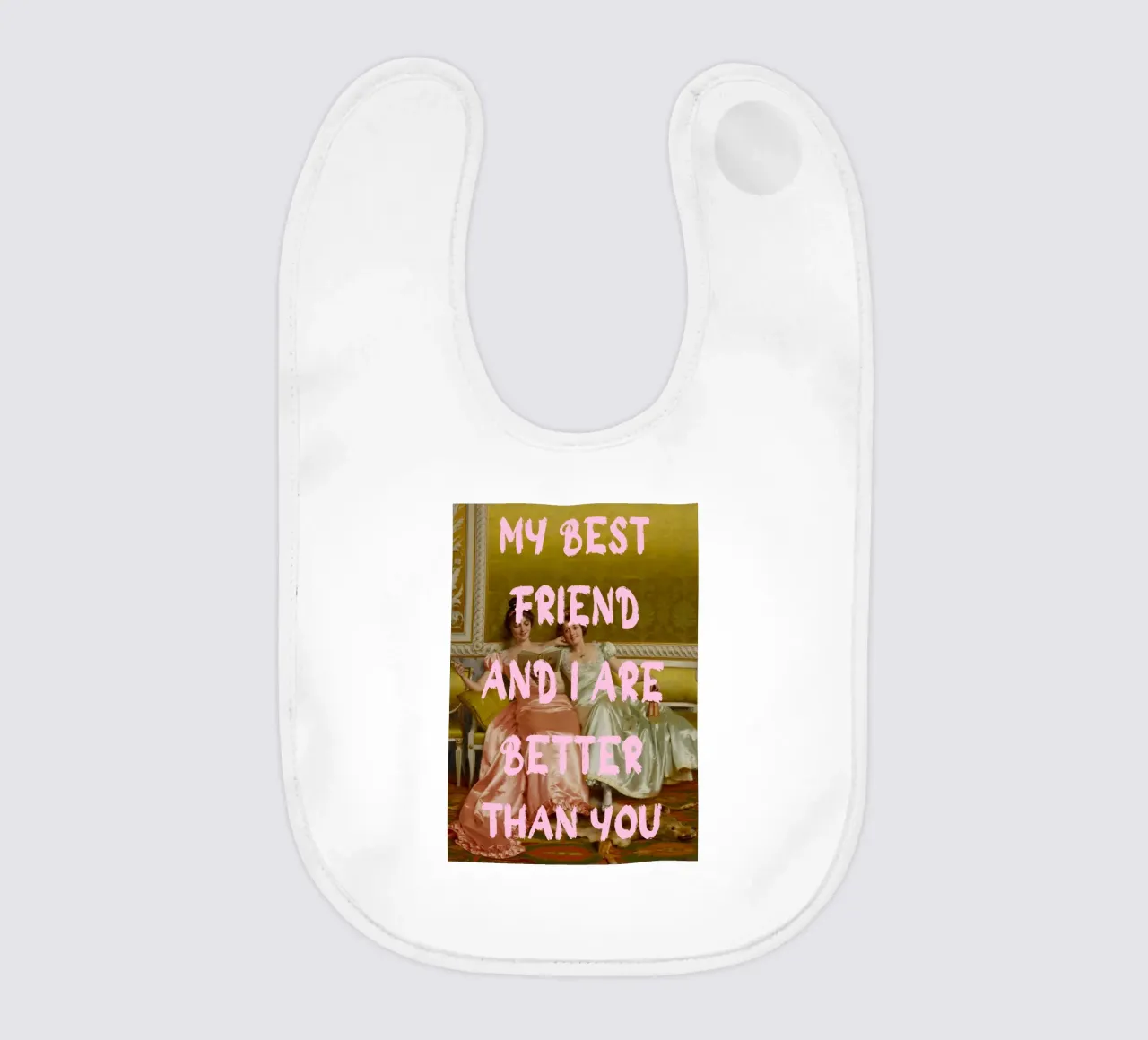 "Better Than You" - Pop-Art, klassischer Remix, humorvoll, Freund Babylätzchen von NorwesClub