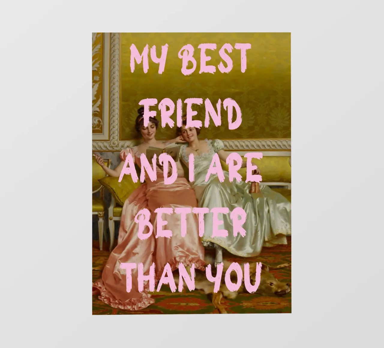 "Better Than You" - Pop Art, Remix classico, Umoristico, Amico telo in pvc da NorwesClub