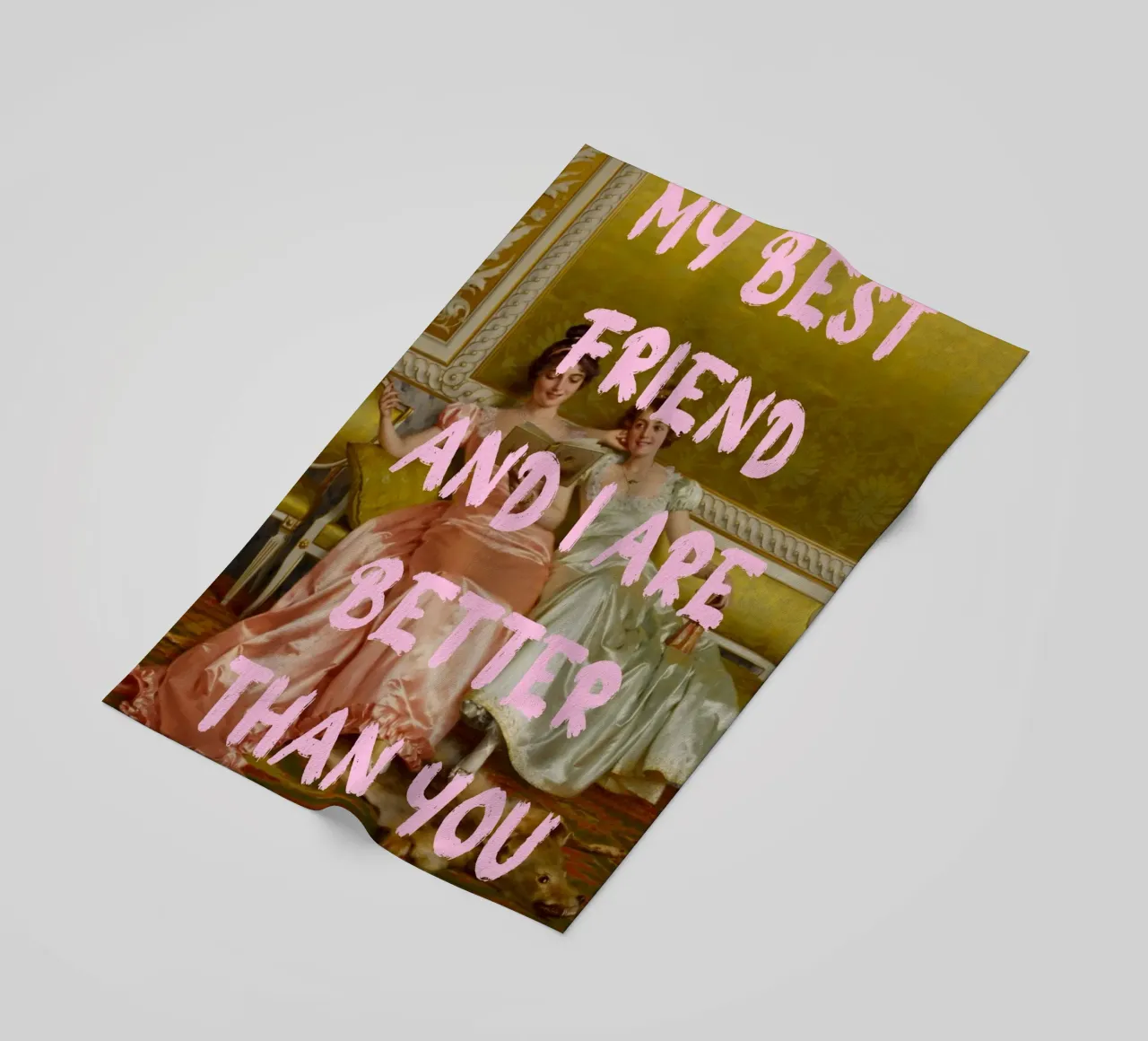 "Better Than You" - Pop Art, Klassieke remix, humoristisch, vriend strandhanddoek van NorwesClub
