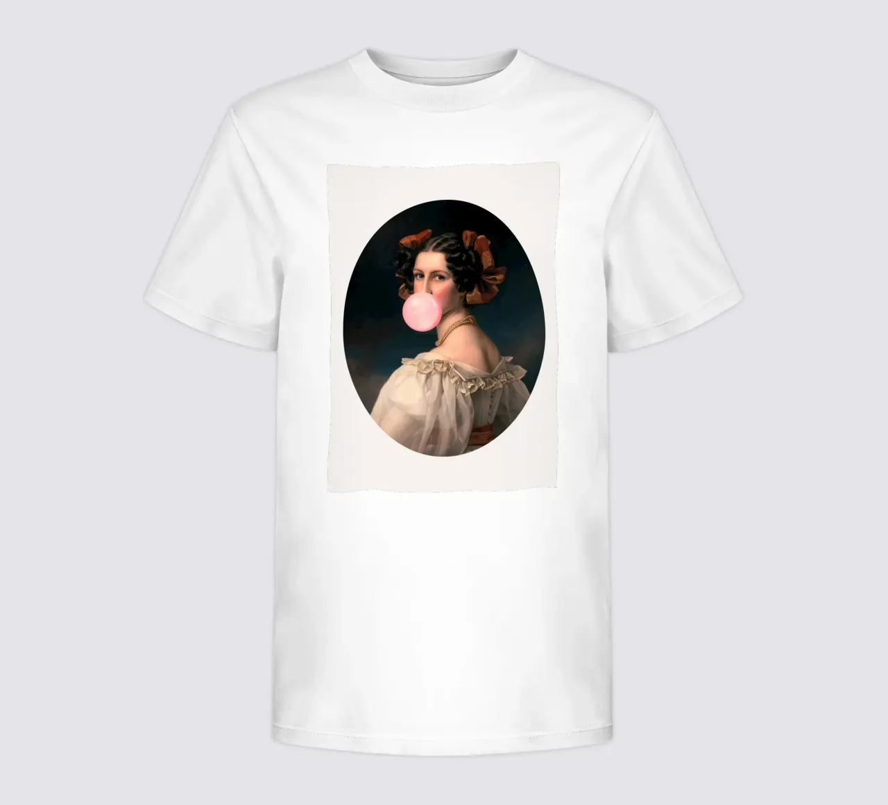 "Bubblegum Elegance" - Remix classique, Pop Art, Portr ludique t-shirt enfant de NorwesClub