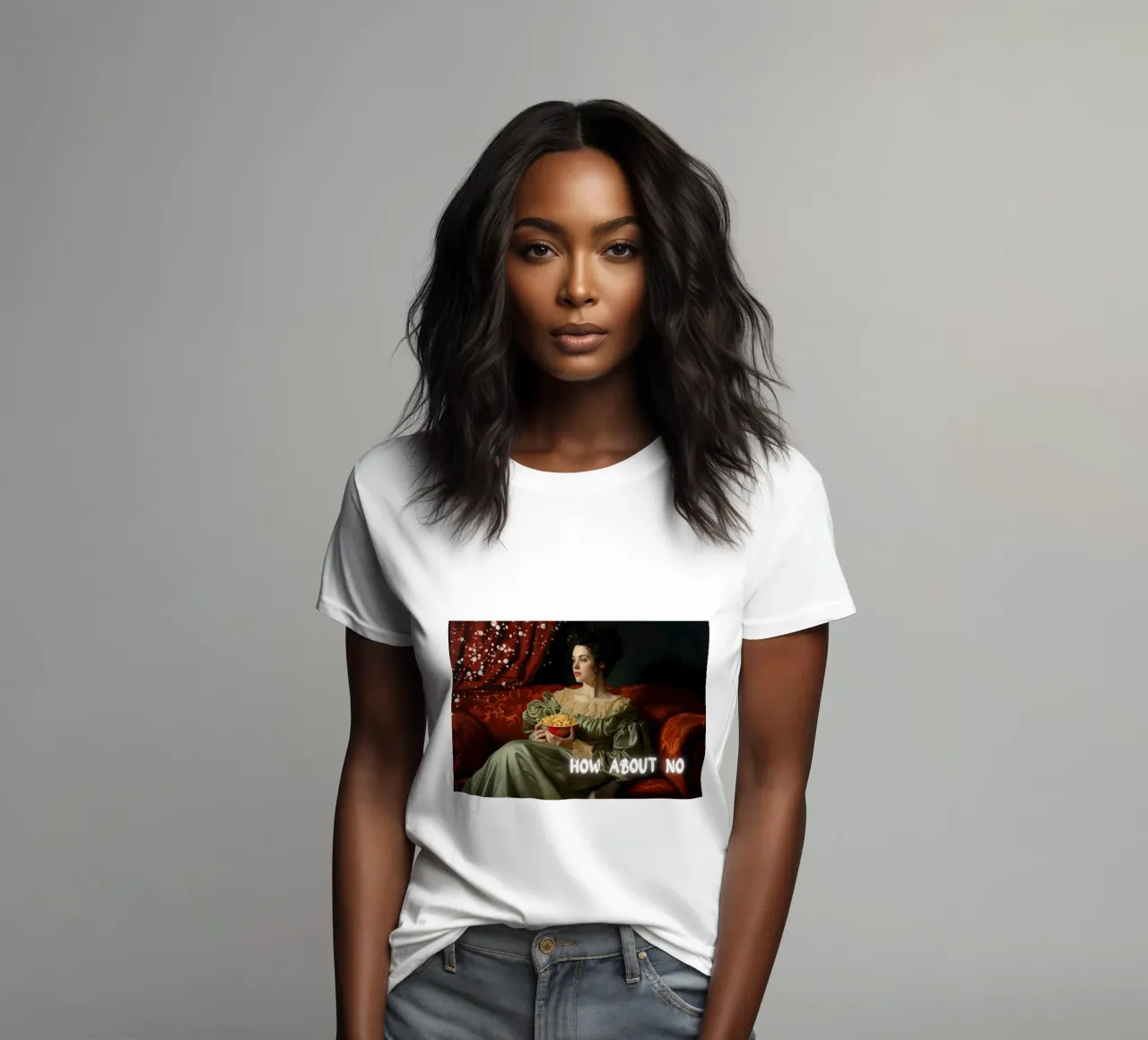 "How About No" - Pop Art, Remix classico, umoristico, moderno Tw t-shirt da donna da NorwesClub