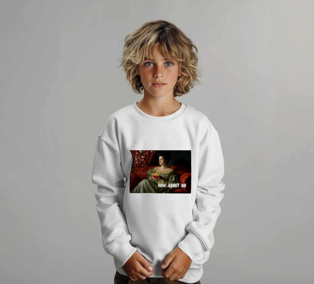 "How About No" - Pop Art, Remix classico, umoristico, moderno Tw felpa bambino da NorwesClub