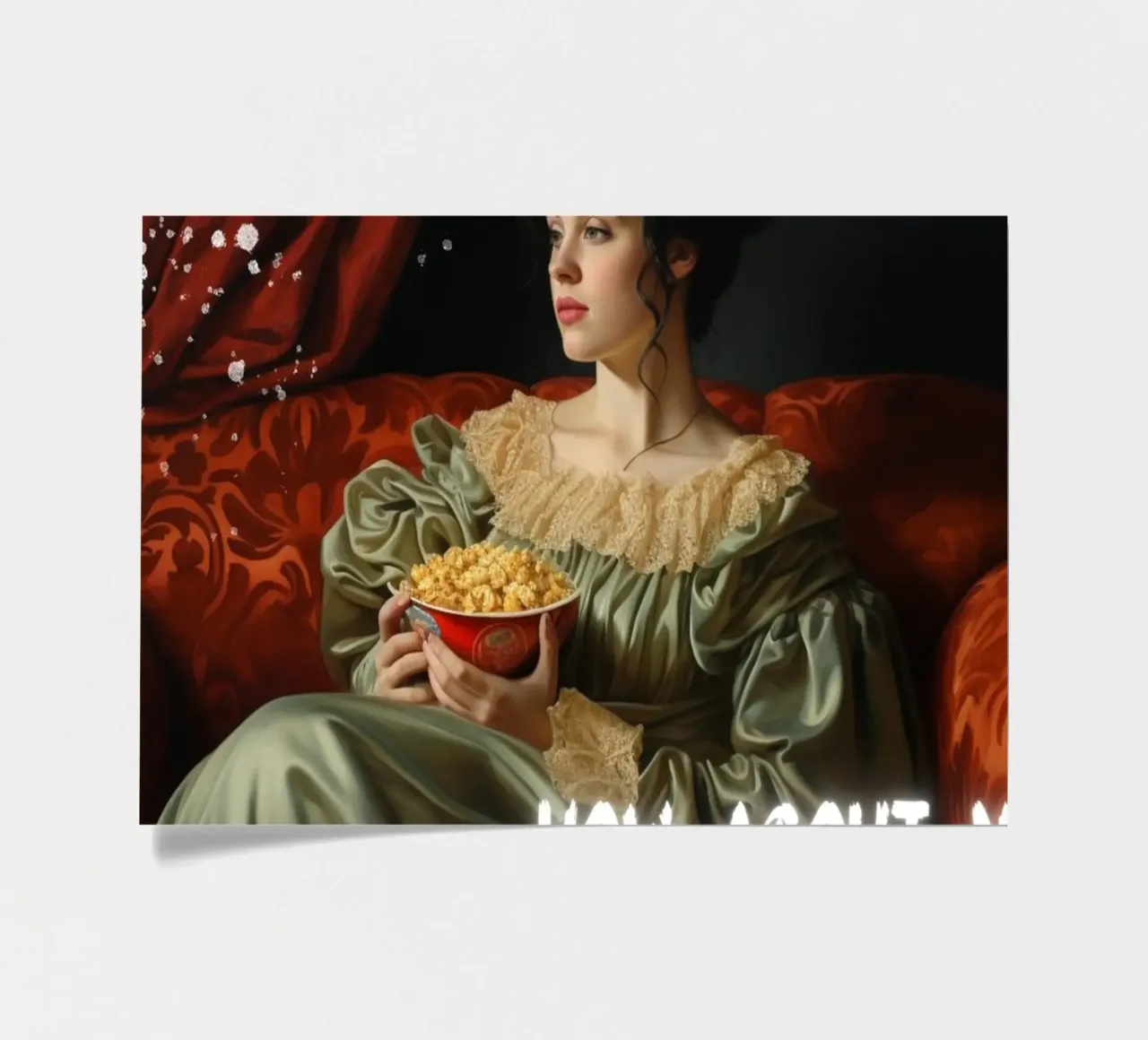 "How About No" - Pop Art, Remix classico, umoristico, moderno Tw foglio adesivo da NorwesClub