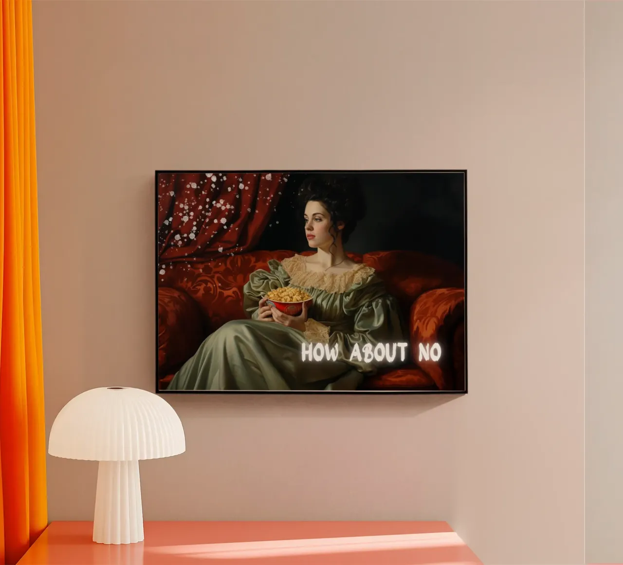 "How About No" - Pop Art, Remix classico, umoristico, moderno Tw plexiglass da NorwesClub