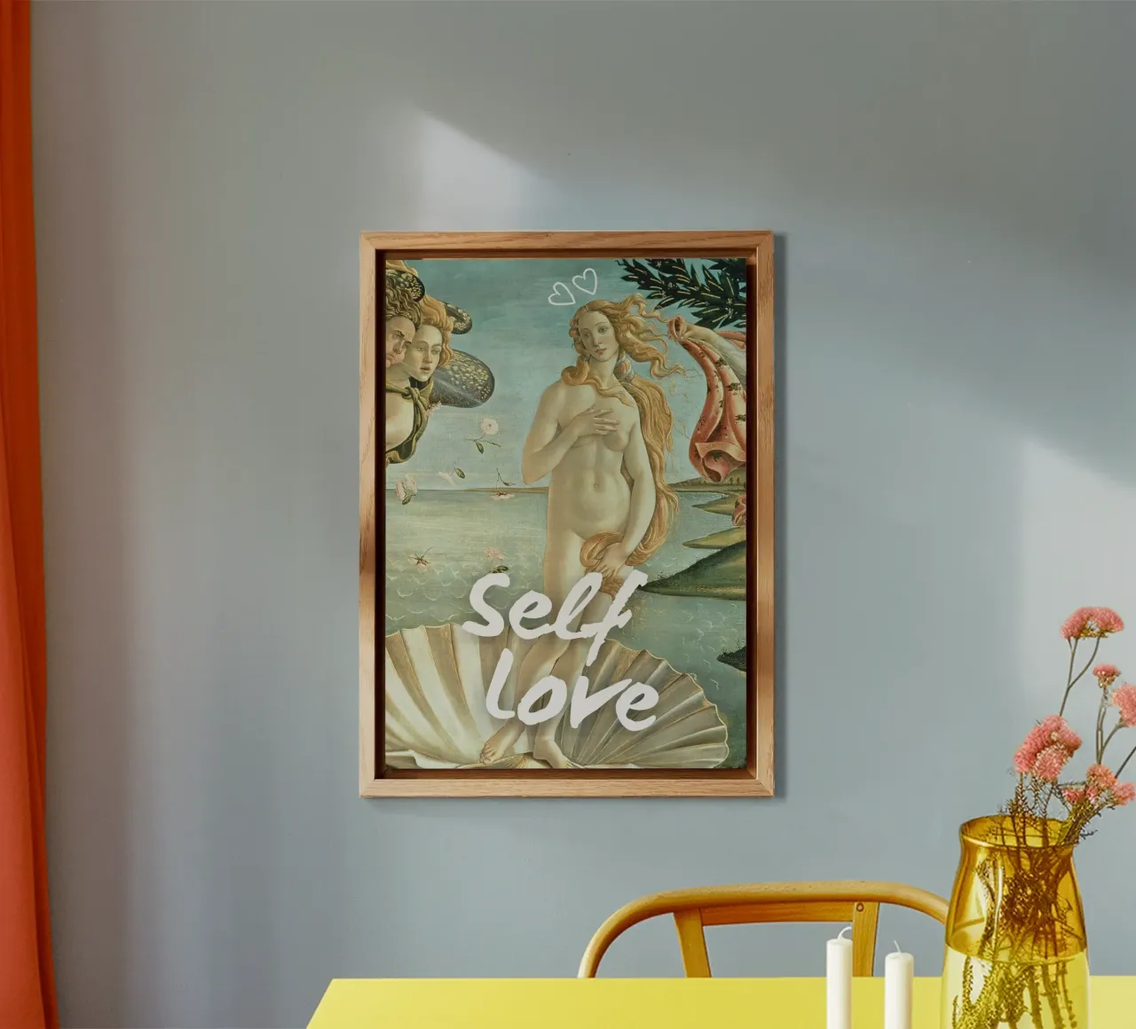"Self Love Venus" - Botticelli Remix, Diosa, Empoderamiento, aluminio dibond de NorwesClub