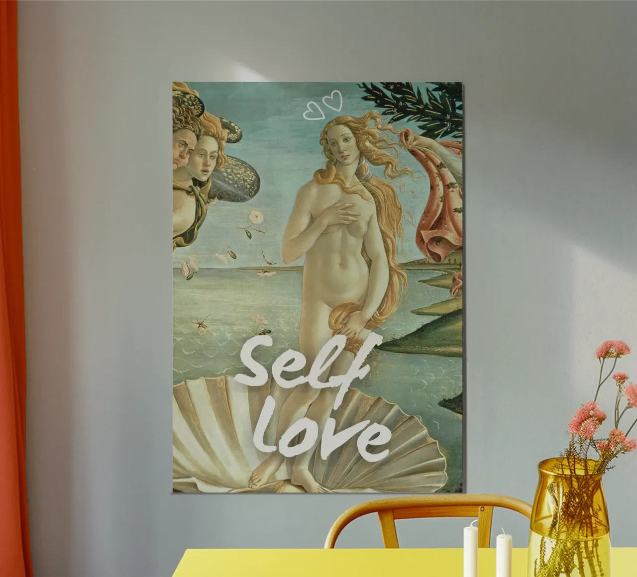 "Self Love Venus" - Botticelli Remix, Diosa, Empoderamiento, aluminio dibond de NorwesClub