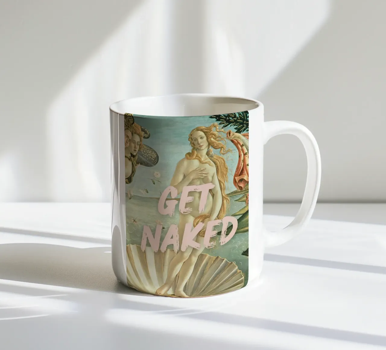 "Nuda, Venere" - Botticelli Remix, Pop Art, Body Positiv tazza in ceramica da NorwesClub