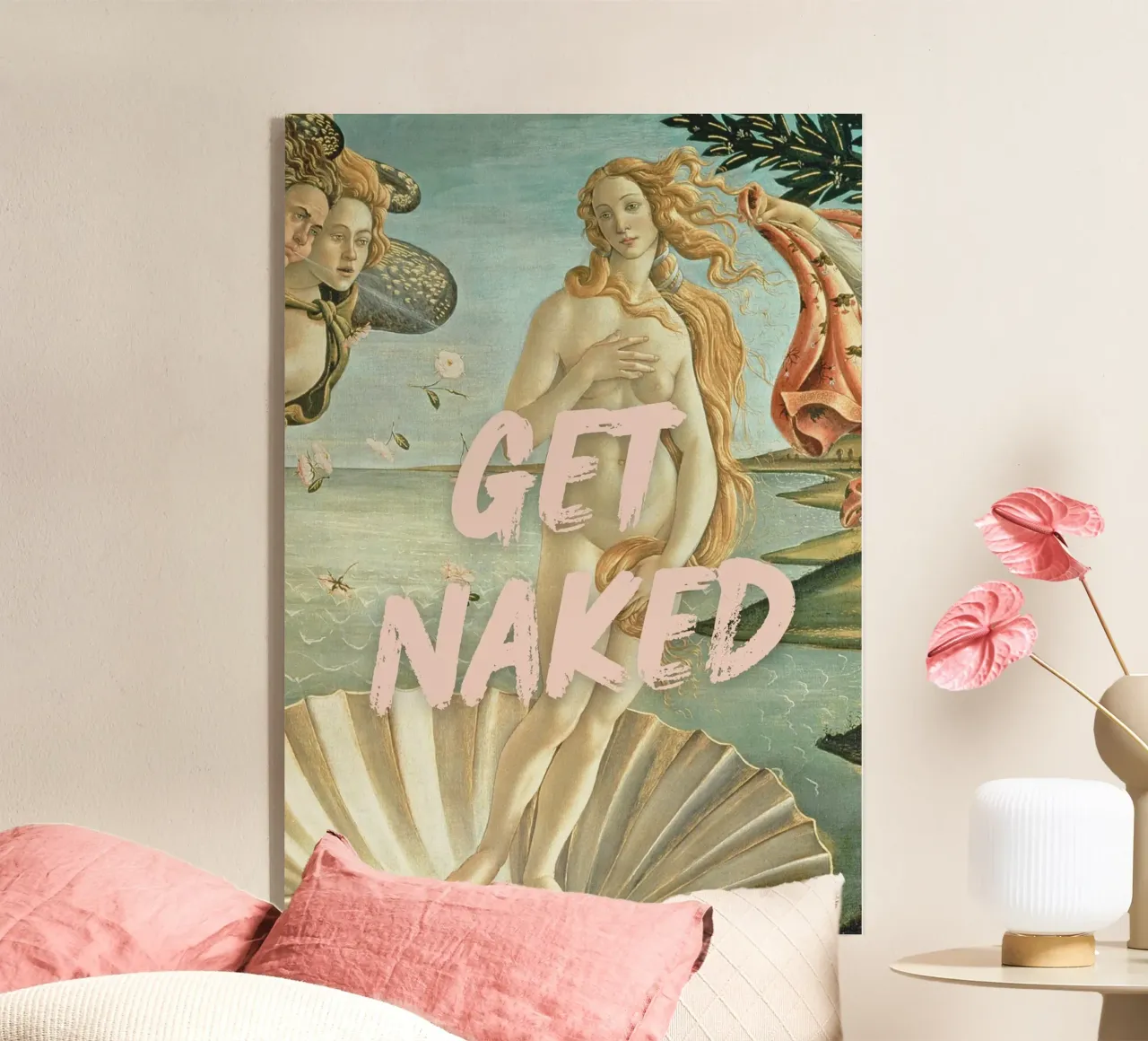"Nuda, Venere" - Botticelli Remix, Pop Art, Body Positiv plexiglass da NorwesClub