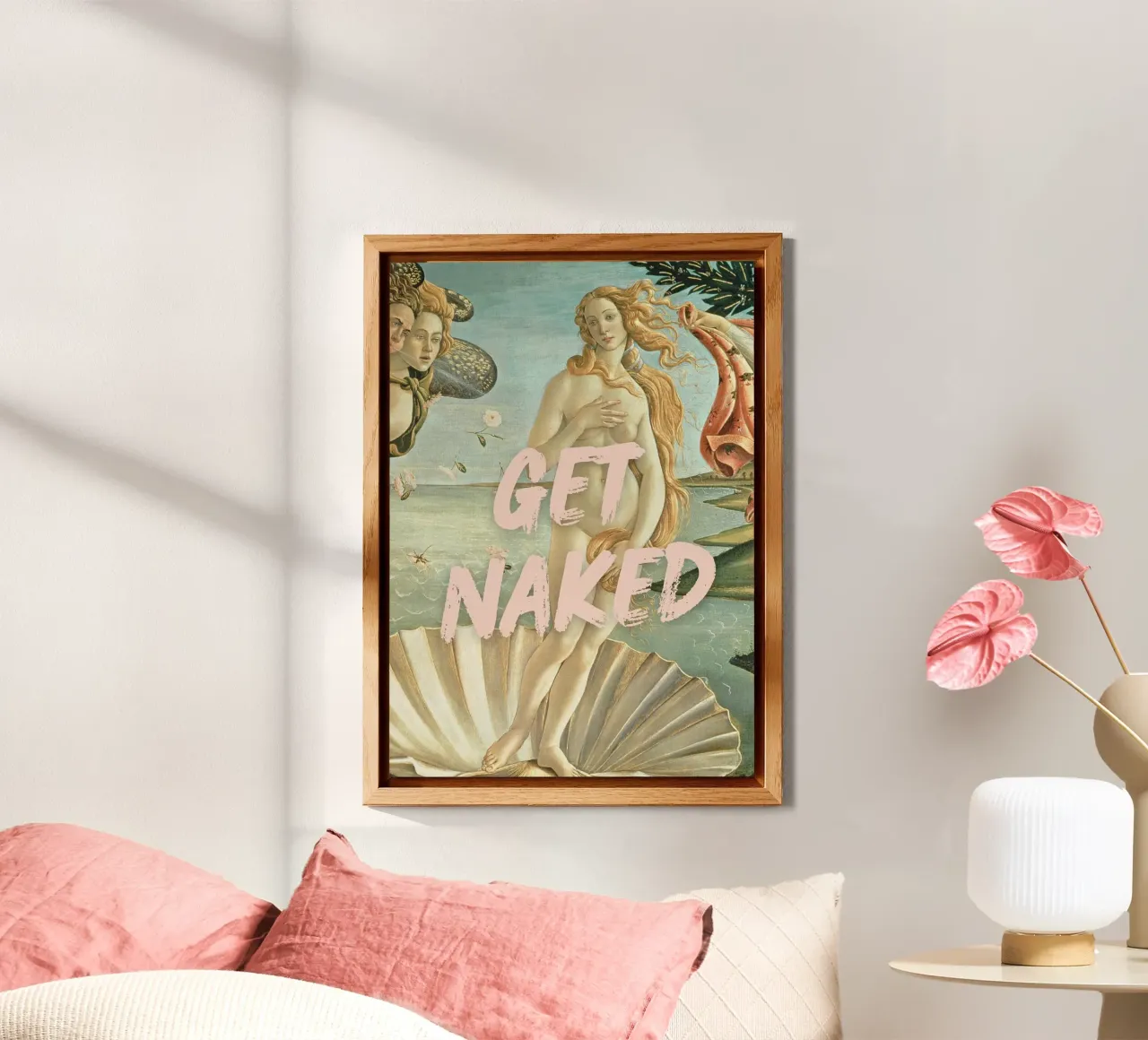"Nuda, Venere" - Botticelli Remix, Pop Art, Body Positiv alluminio dibond da NorwesClub