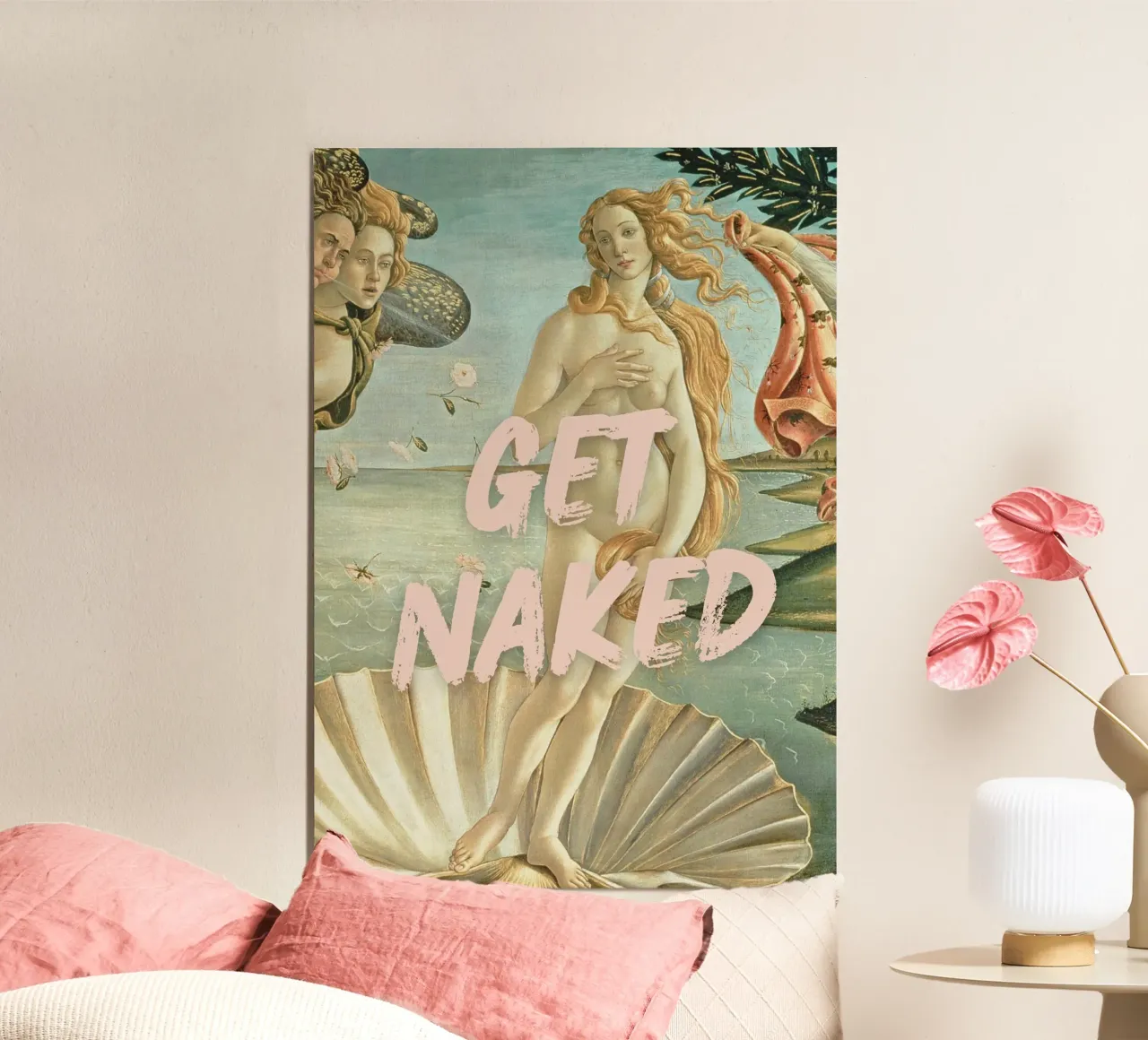 "Nuda, Venere" - Botticelli Remix, Pop Art, Body Positiv alluminio dibond da NorwesClub
