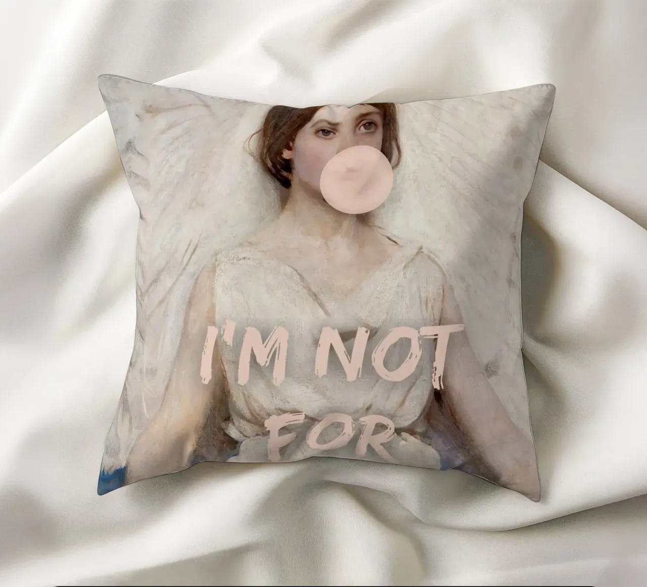 "Non per tutti" - Pop Art, Remix classico, Empowerment, An cuscino da NorwesClub