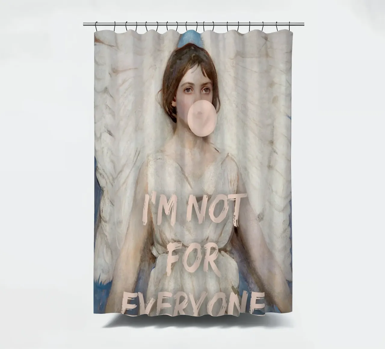 "Non per tutti" - Pop Art, Remix classico, Empowerment, An tenda da doccia da NorwesClub