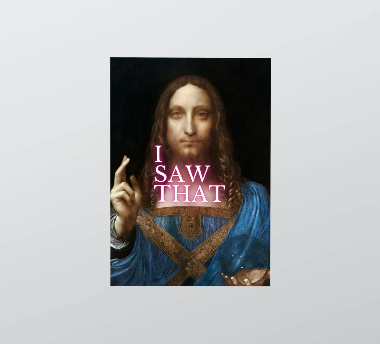 "I Saw That" - Da Vinci Remix, Pop Art, Humorous, Divine Int sticker by NorwesClub