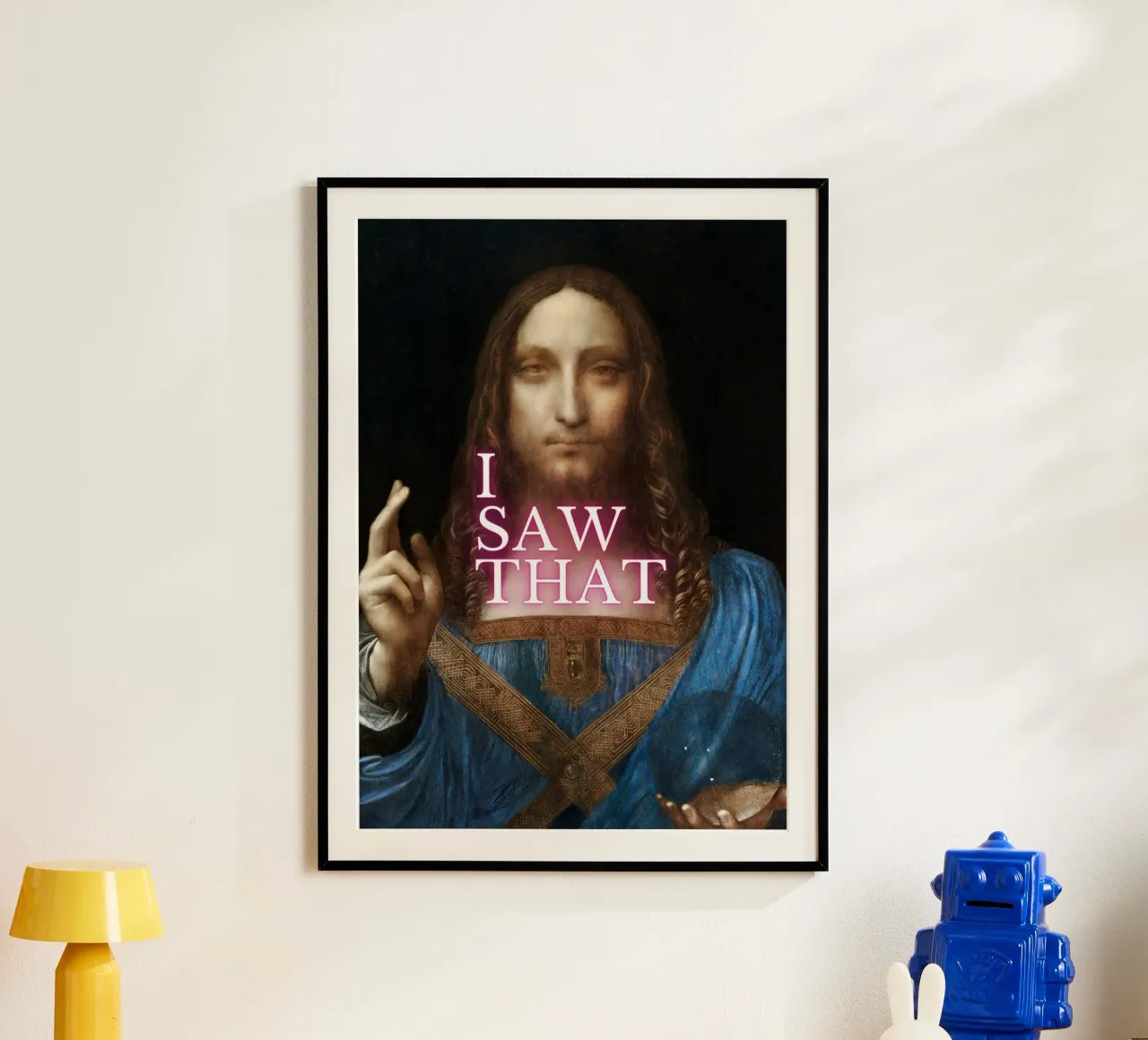 "I Saw That" - Da Vinci Remix, Pop Art, Umorismo, Int. divino carta hahnemühle da NorwesClub
