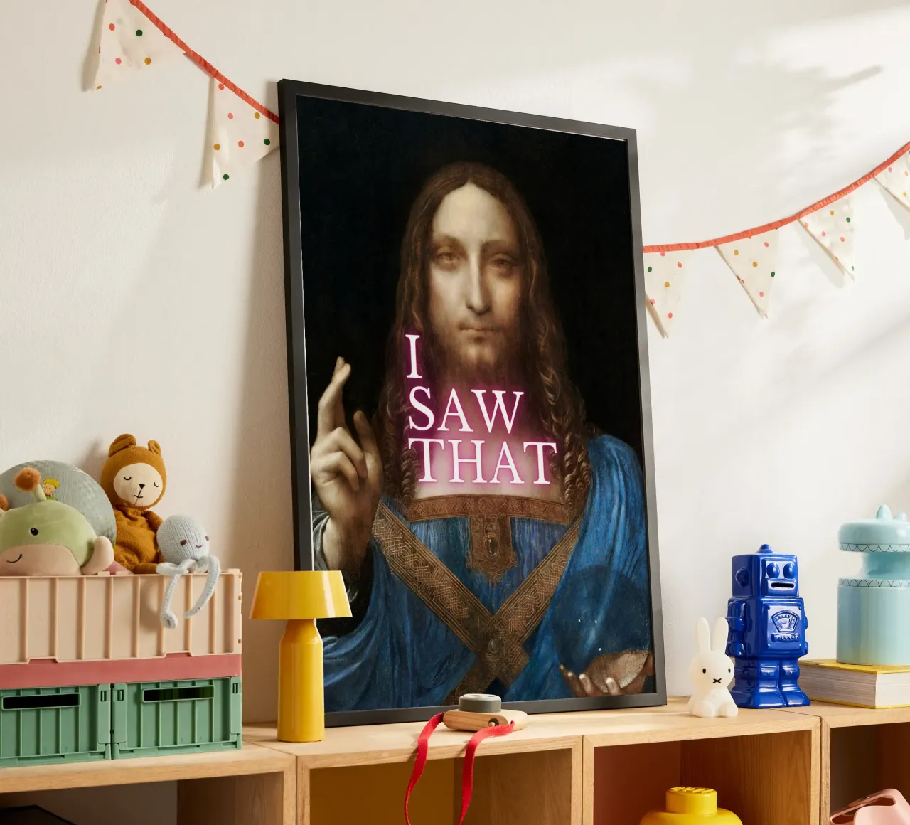 "I Saw That" - Da Vinci Remix, Pop Art, Umorismo, Int. divino carta hahnemühle da NorwesClub
