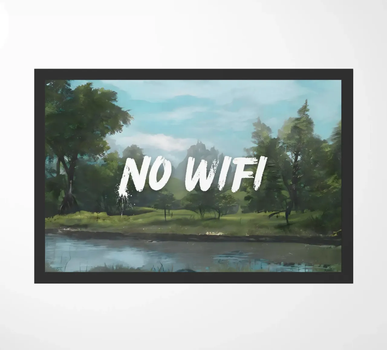 "No Wifi - Riverside" - Mokaky, Paesaggio, Digital Detox, Se zerbino da NorwesClub