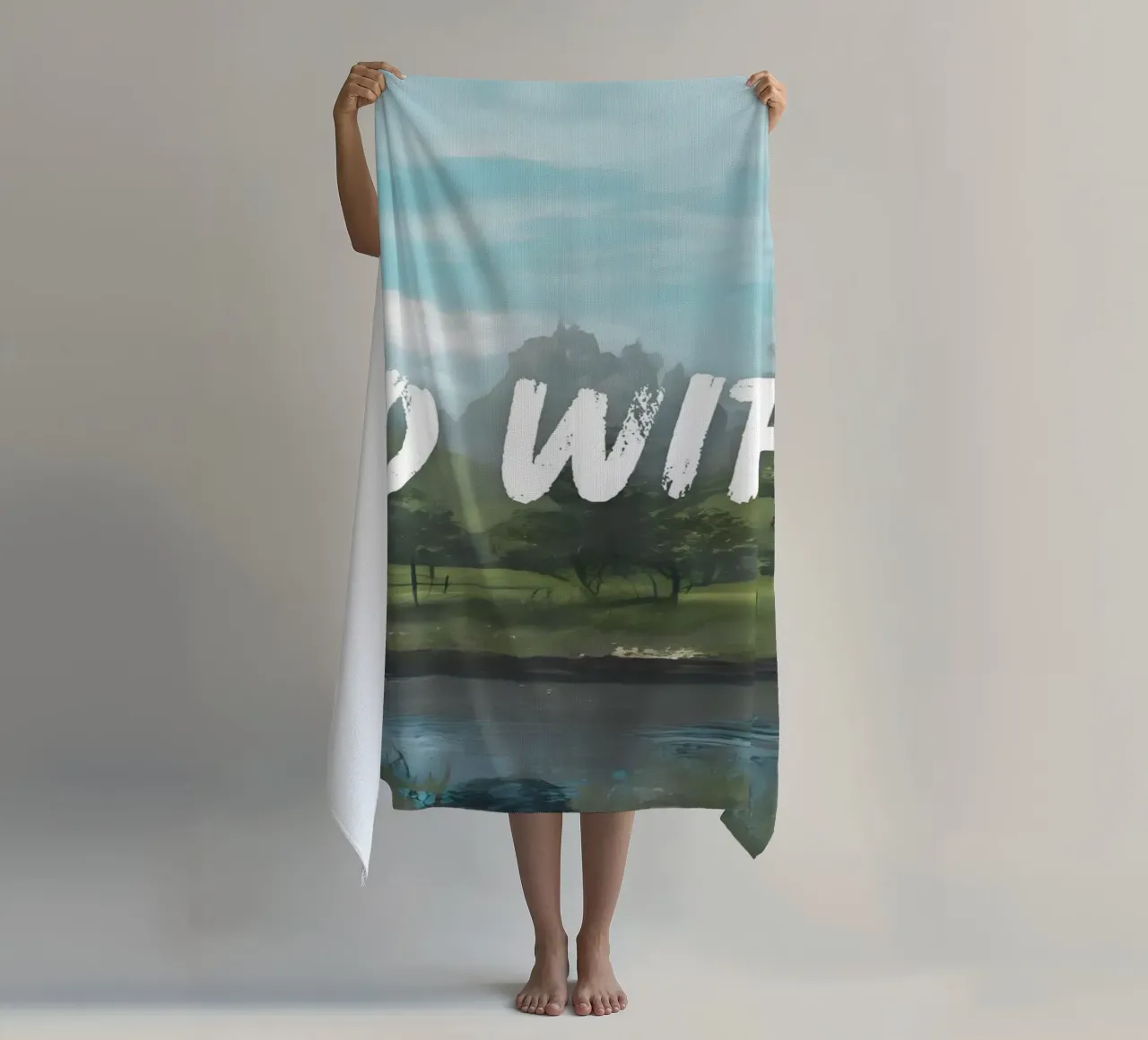 "No Wifi - Riverside" - Mokaky, Paesaggio, Digital Detox, Se telo mare da NorwesClub