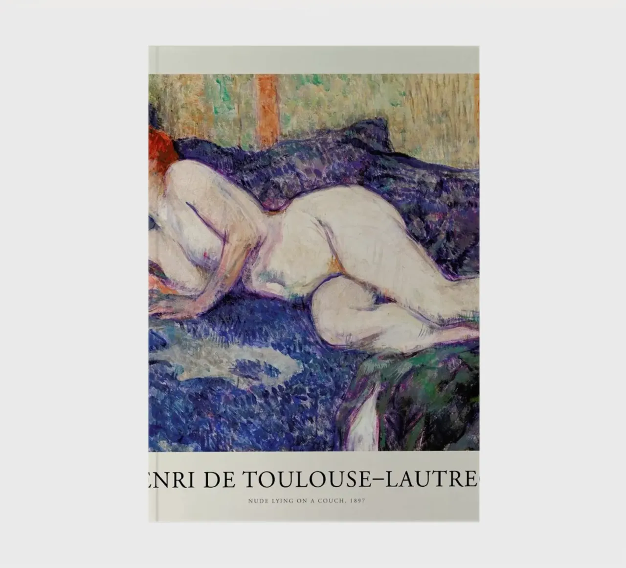 Toulouse-Lautrec - Nude Lying on a Couch notebook by Vintage by JUNIQE