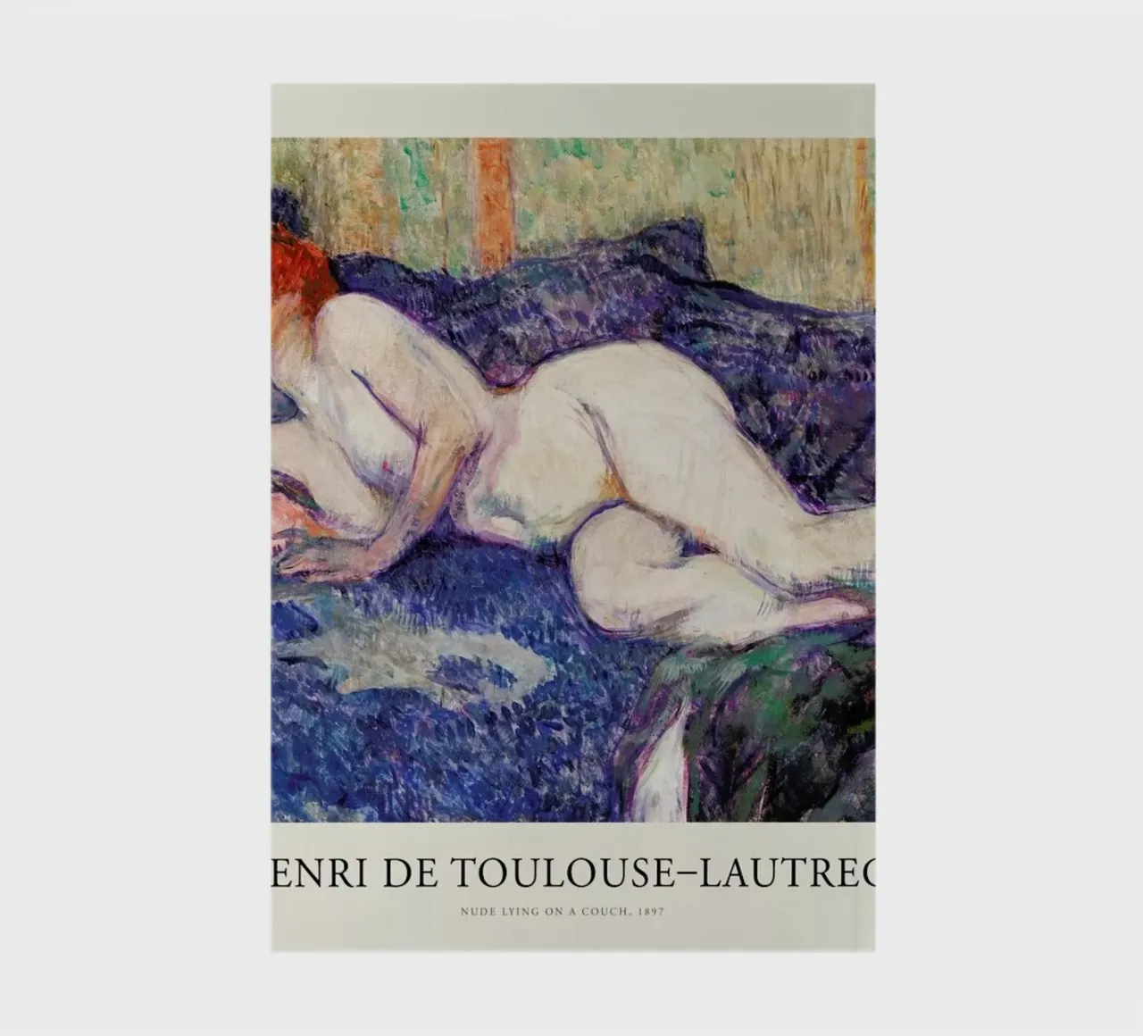 Toulouse-Lautrec - Nude Lying on a Couch notebook by Vintage by JUNIQE