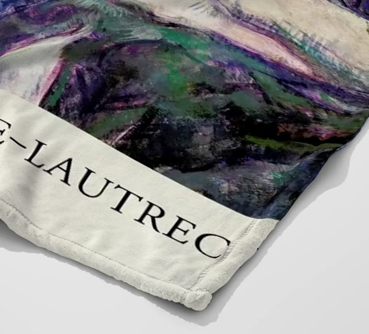 Toulouse-Lautrec - Nude Lying on a Couch coperta in pile da Vintage by JUNIQE