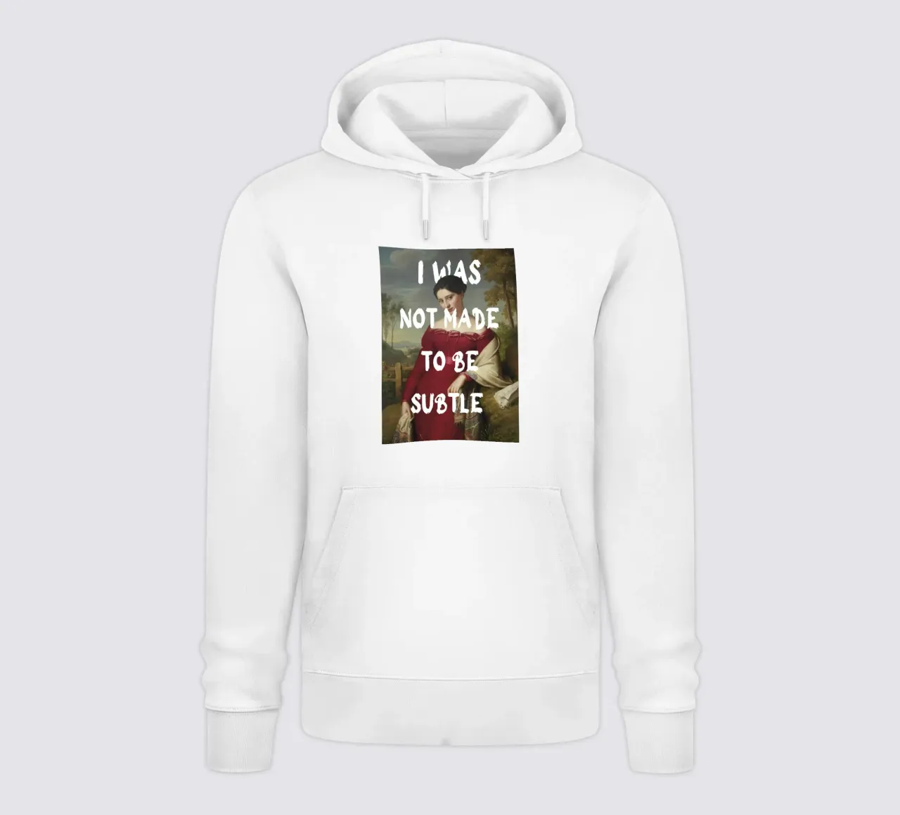 "Not Subtle" - Remix classico, empowerment, dichiarazione audace, T felpa con cappuccio da NorwesClub