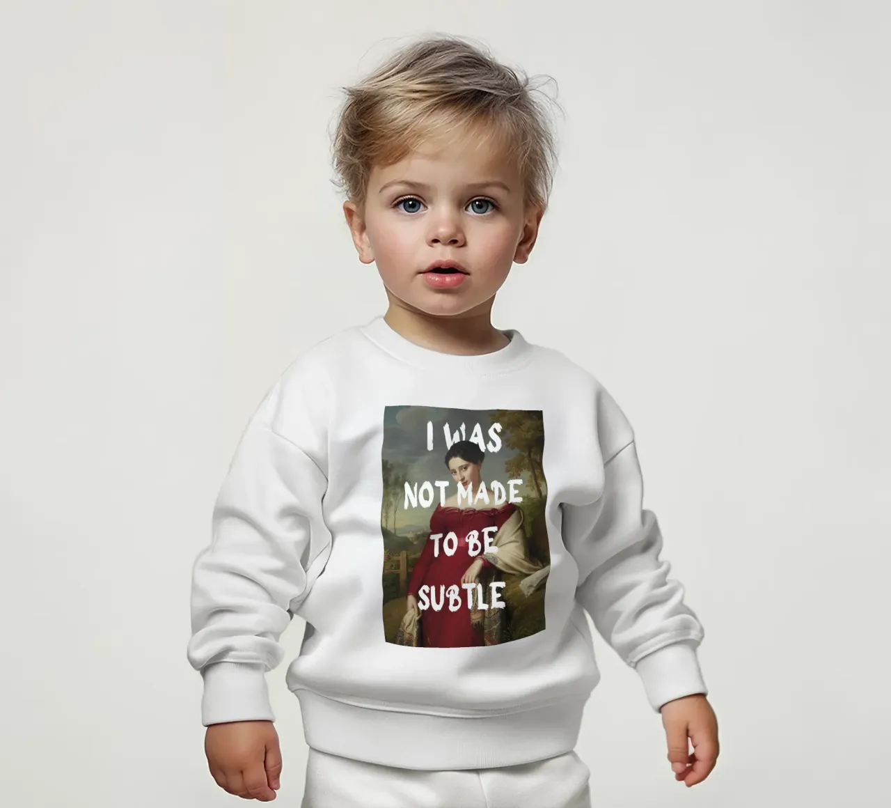 "Not Subtle" - Remix classico, empowerment, dichiarazione audace, T felpa neonato da NorwesClub