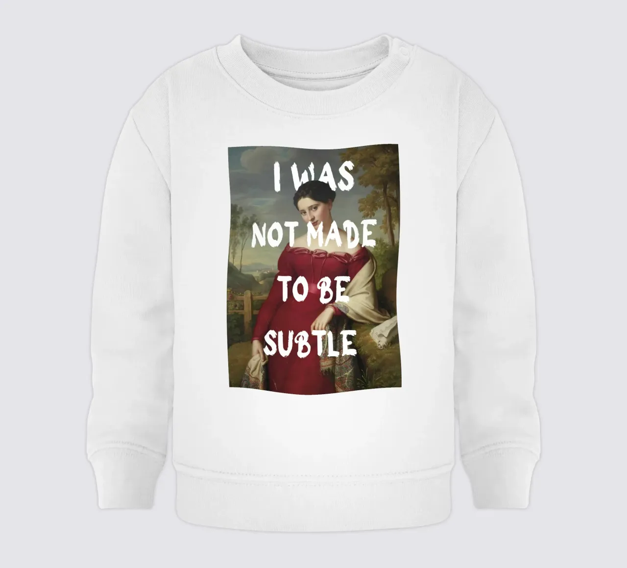 "Not Subtle" - Remix classico, empowerment, dichiarazione audace, T felpa neonato da NorwesClub