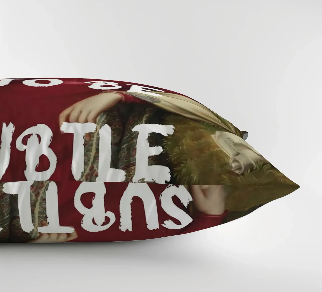 "Not Subtle" - Remix classico, empowerment, dichiarazione audace, T cuscino da NorwesClub