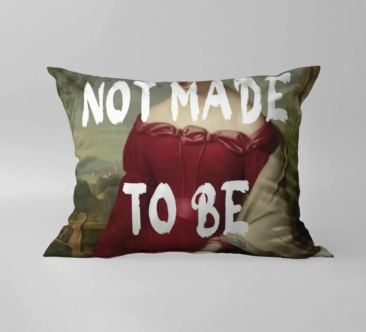 "Not Subtle" - Remix classico, empowerment, dichiarazione audace, T cuscino da NorwesClub