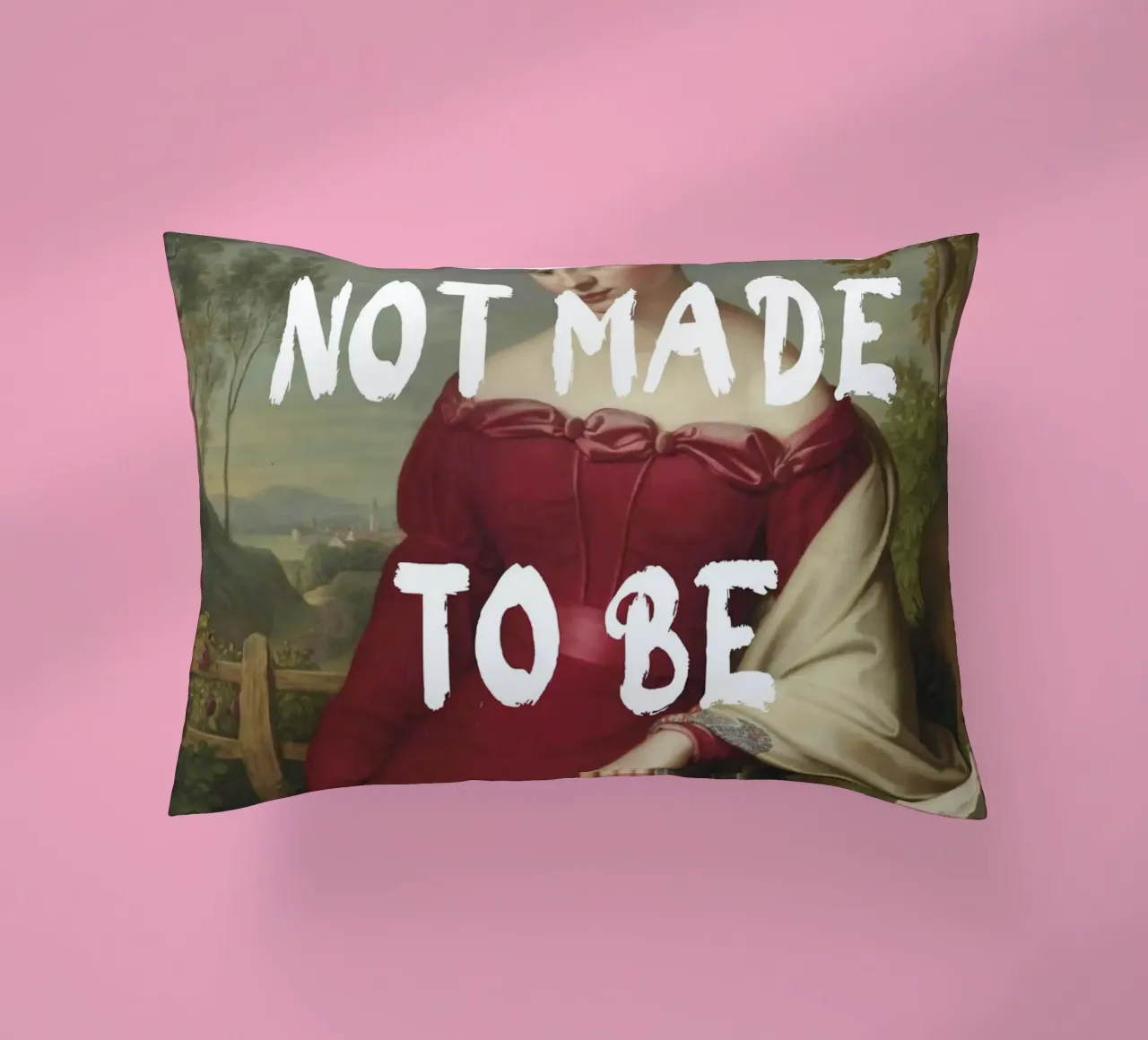 "Not Subtle" - Remix classico, empowerment, dichiarazione audace, T cuscino da NorwesClub