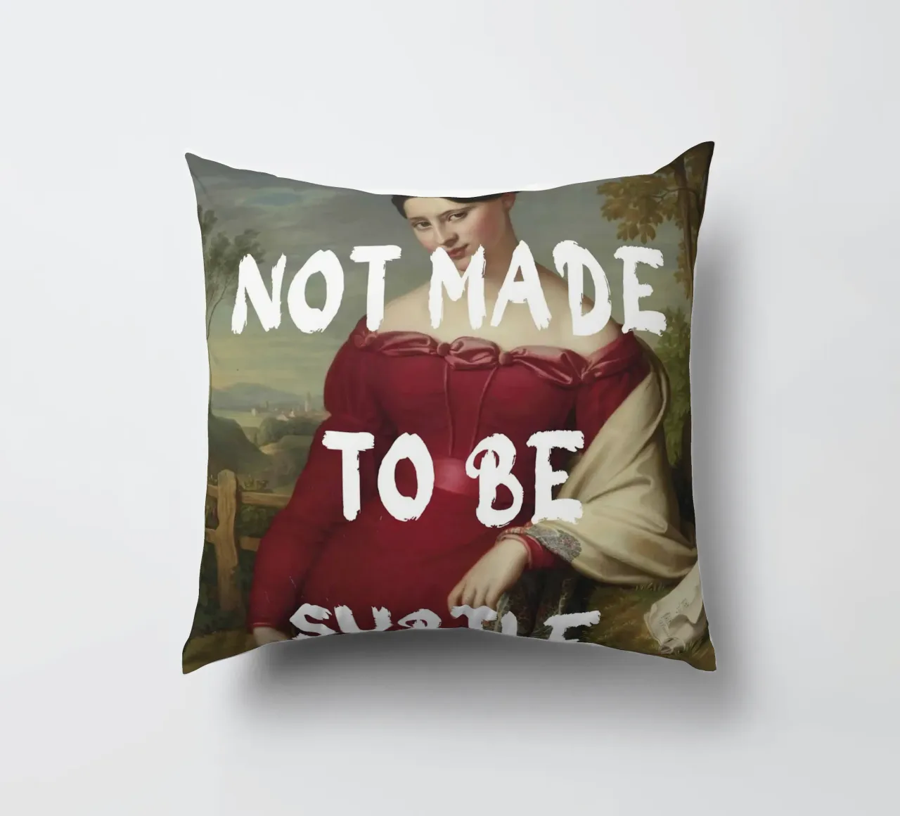 "Not Subtle" - Remix classico, empowerment, dichiarazione audace, T cuscino da NorwesClub