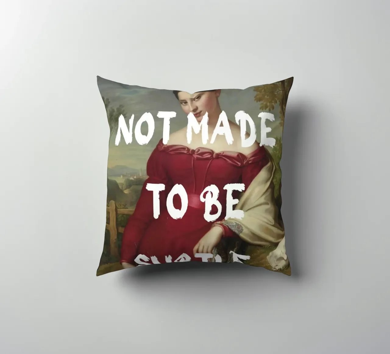 "Not Subtle" - Remix classico, empowerment, dichiarazione audace, T cuscino da NorwesClub