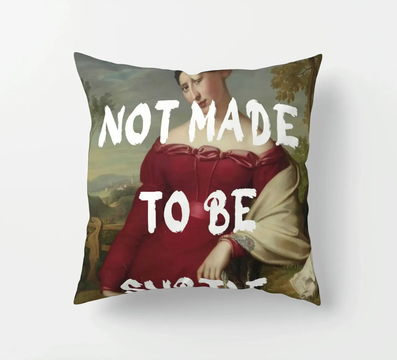 "Not Subtle" - Remix classico, empowerment, dichiarazione audace, T cuscino da NorwesClub