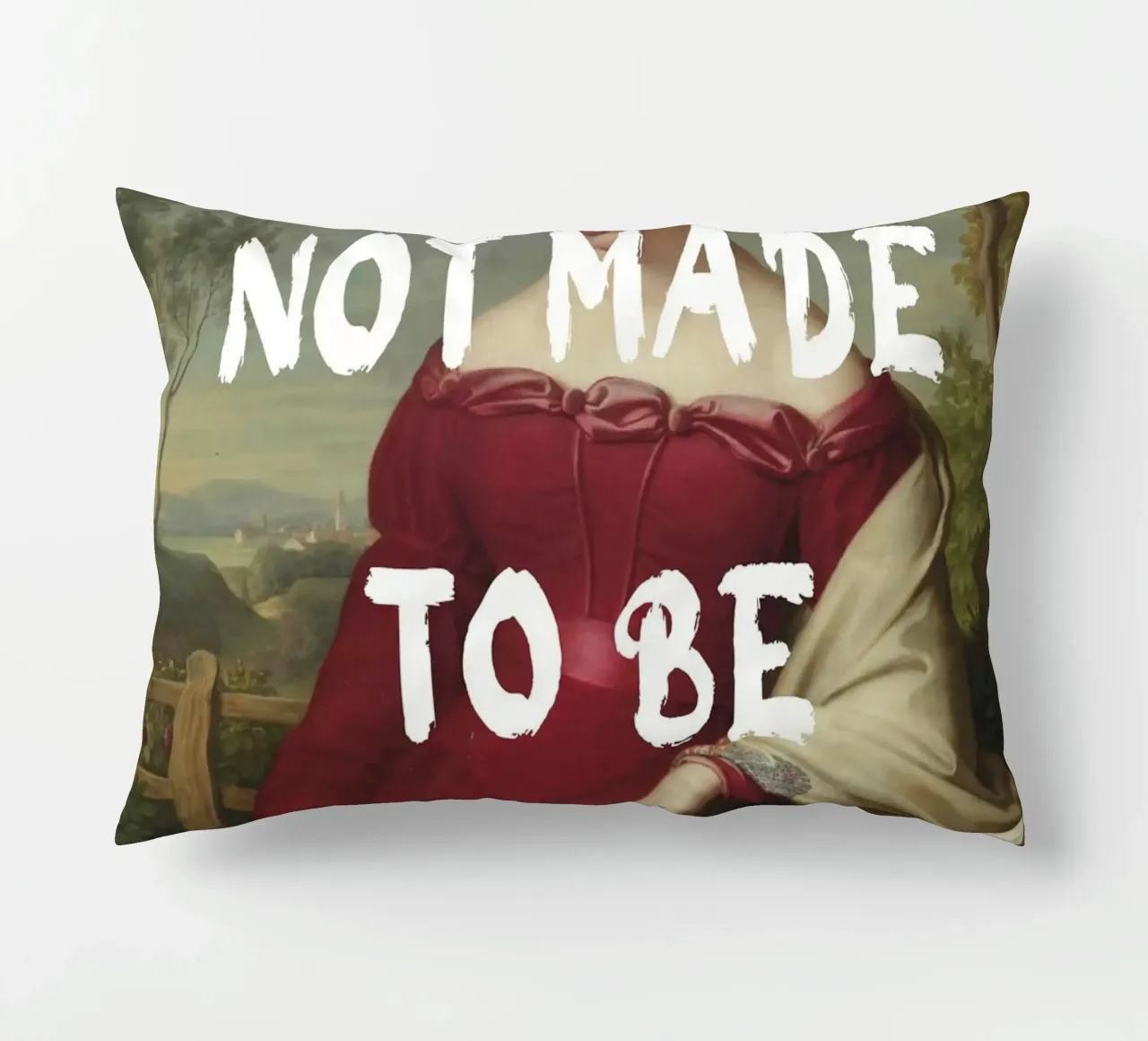 "Not Subtle" - Remix classico, empowerment, dichiarazione audace, T cuscino da NorwesClub