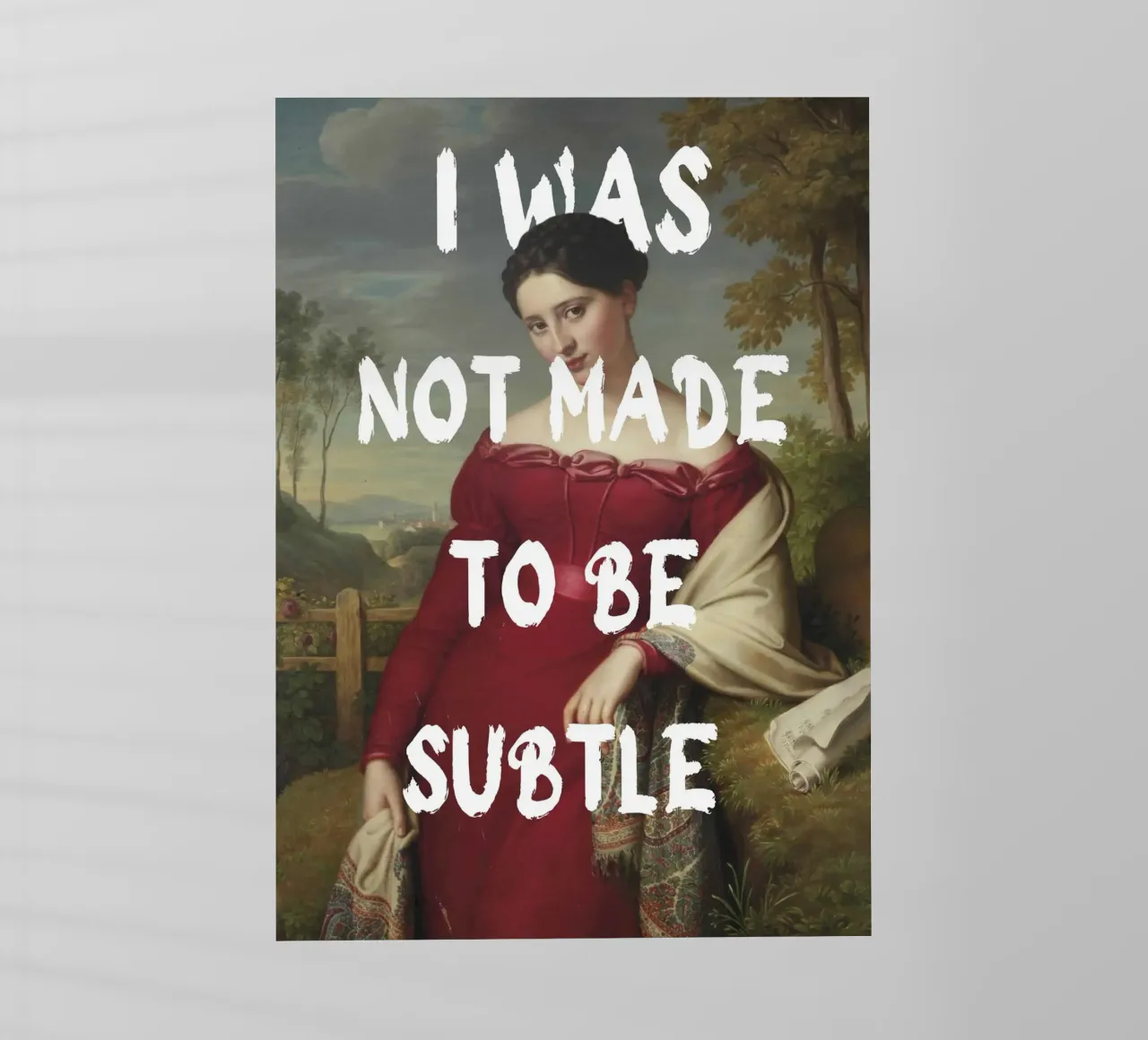 "Not Subtle" - Remix classico, empowerment, dichiarazione audace, T pellicola backlit da NorwesClub