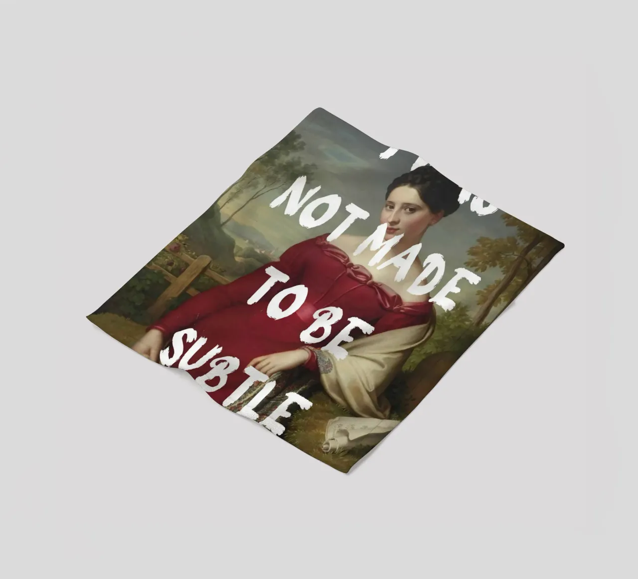 "Not Subtle" - Remix classico, empowerment, dichiarazione audace, T coperta in pile da NorwesClub