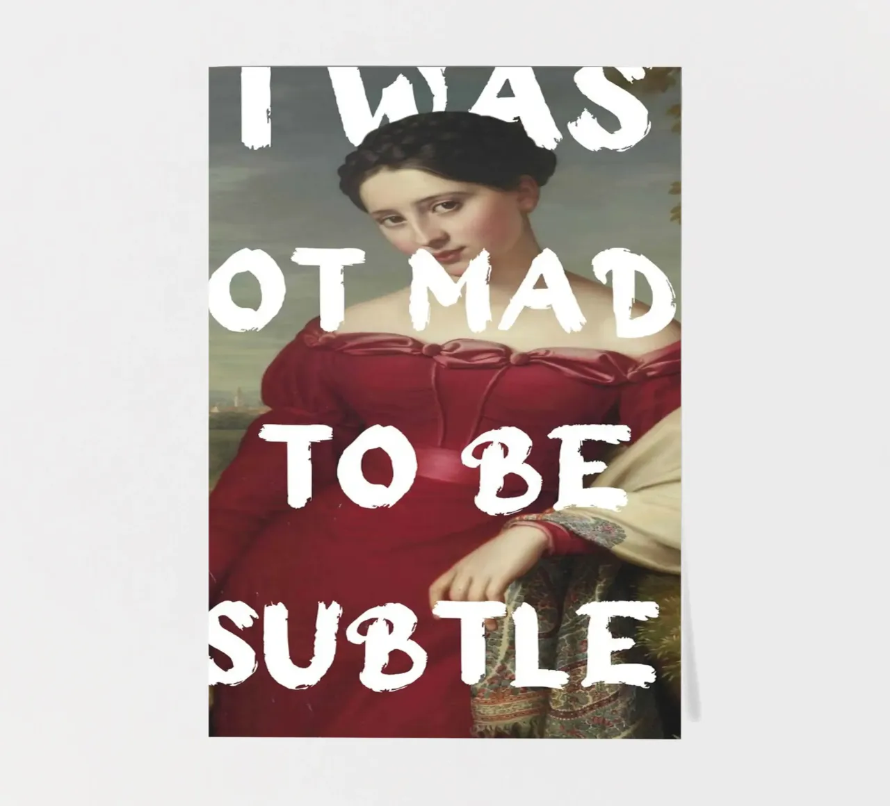 "Not Subtle" - Klassischer Remix, Empowerment, mutiges Statement, T Stickerbogen von NorwesClub