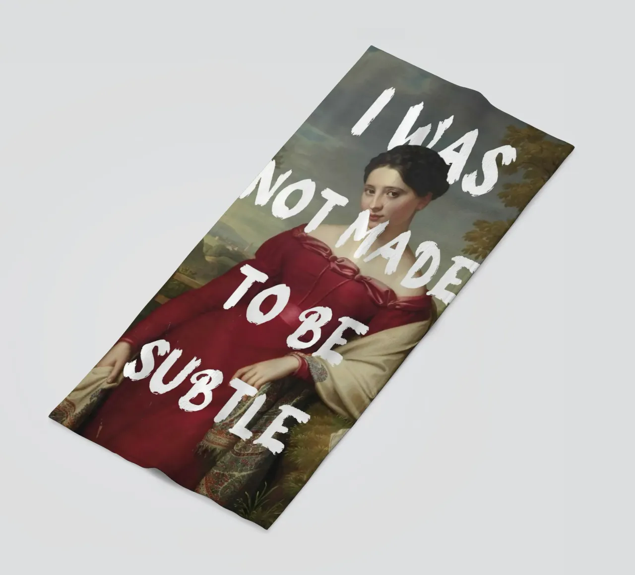 "Not Subtle" - Remix classico, empowerment, dichiarazione audace, T telo mare da NorwesClub