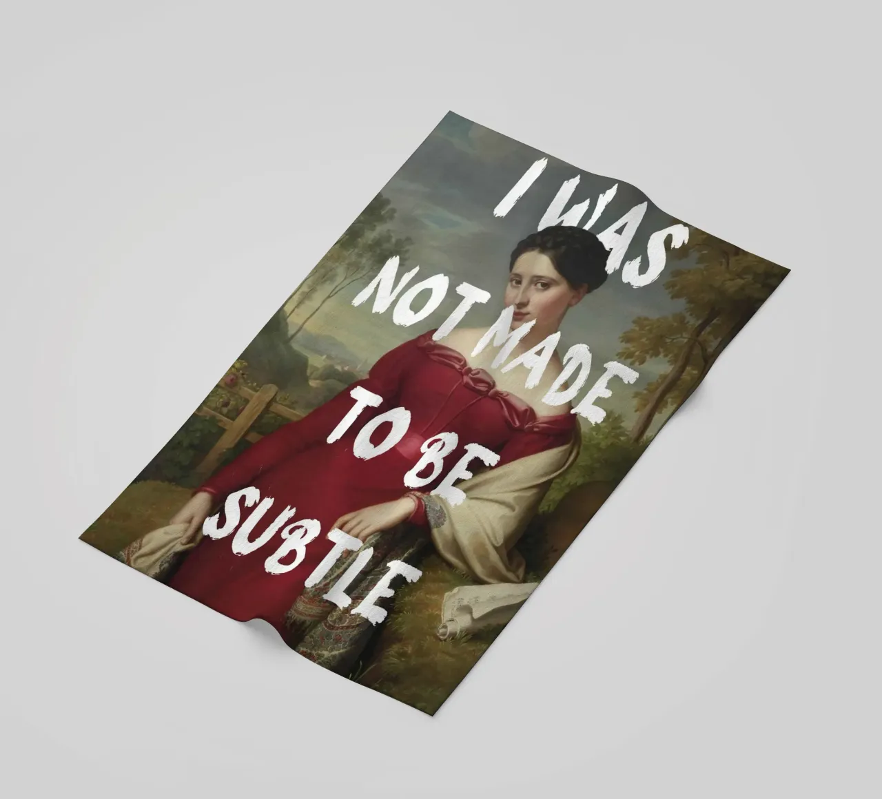 "Not Subtle" - Remix classico, empowerment, dichiarazione audace, T telo mare da NorwesClub