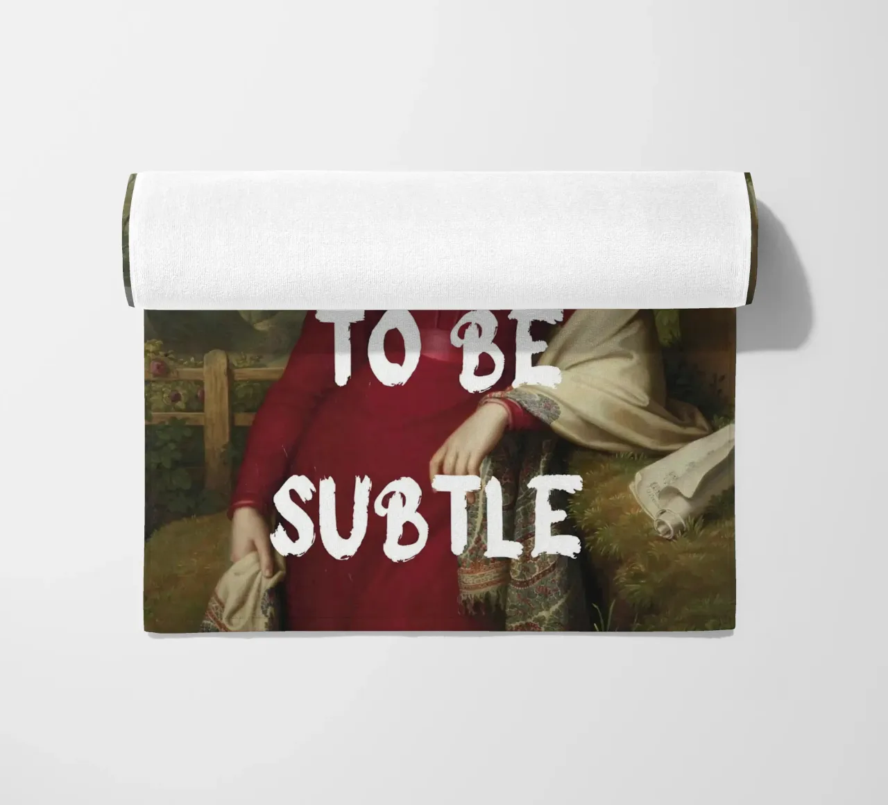 "Not Subtle" - Remix classico, empowerment, dichiarazione audace, T telo mare da NorwesClub