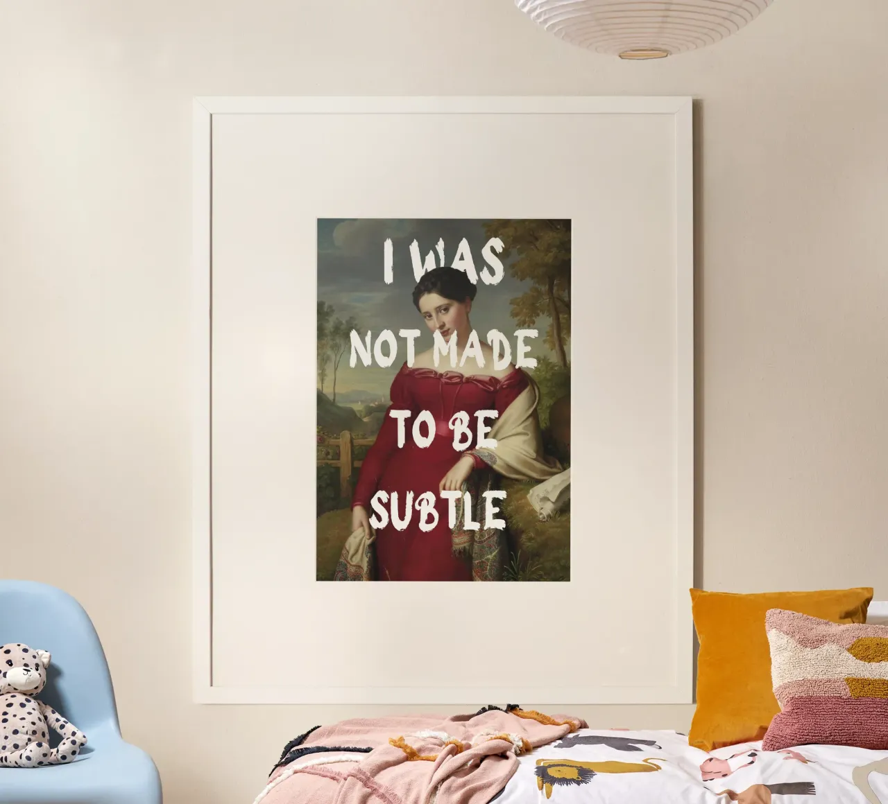 "Not Subtle" - Remix classico, empowerment, dichiarazione audace, T carta hahnemühle da NorwesClub