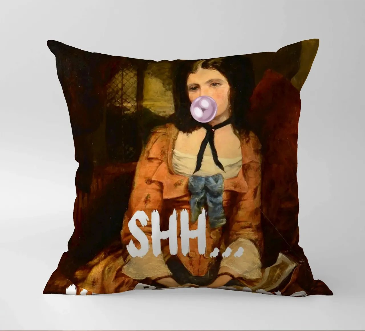 "Shh... sto leggendo" - Pop Art, Remix classico, Umoristico, Boo cuscino da NorwesClub