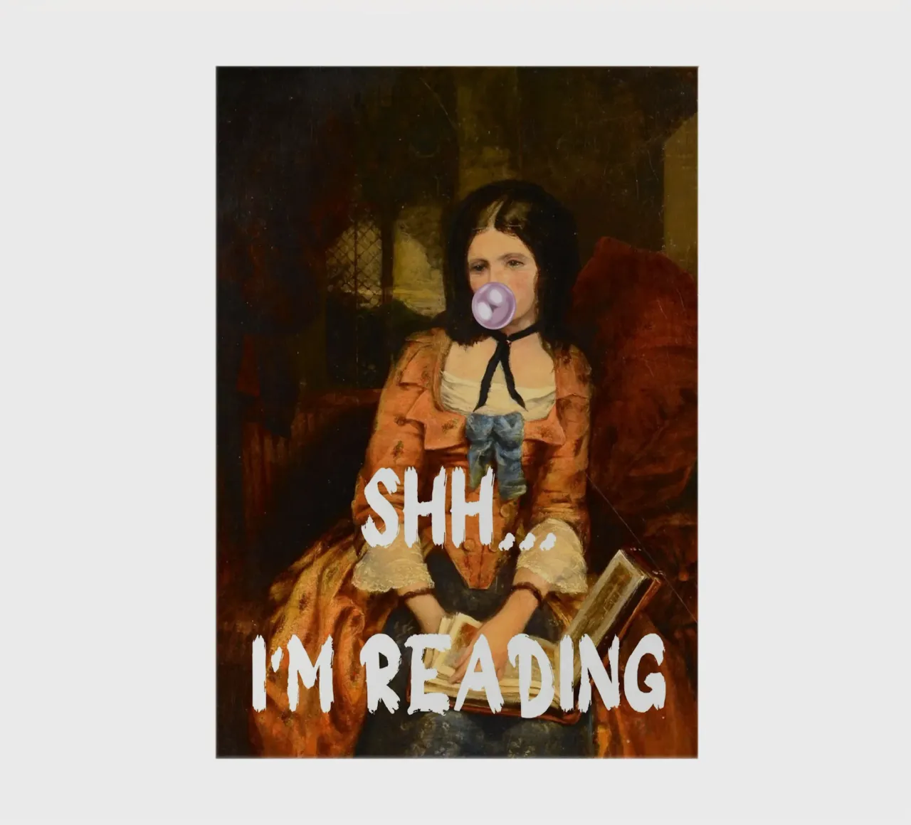 "Shh... I'm Reading" - Pop Art, Classic Remix, Humour, Boo carnet de notes de NorwesClub