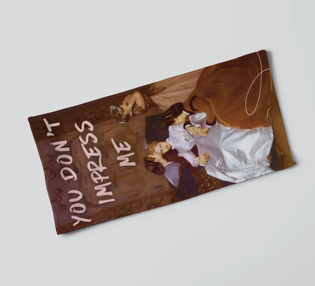 "Don't Impress Me" - Remix classico, arte pop, umorismo, audacia asciugamano da bagno da NorwesClub